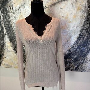 Casual Beige Women's Sweater